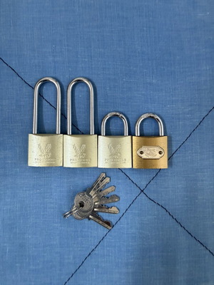 Padlocks set of 4 like new