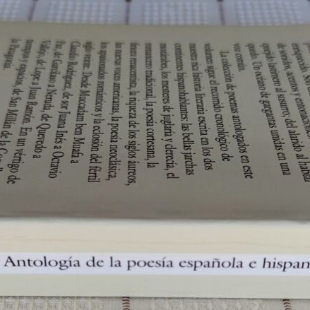 Antología de la poesía espanola e hispanoamericana used edition 2005
