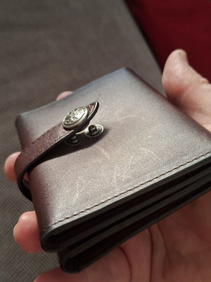 Beneto Maretti leather men's wallet handy shape new, brown