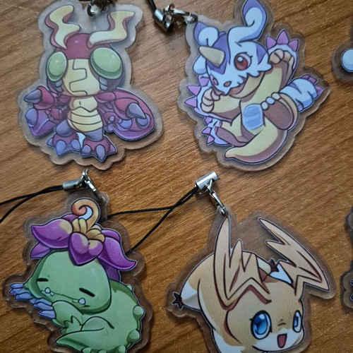 Digimon acrylic keychains new from Digimon Adventure anime