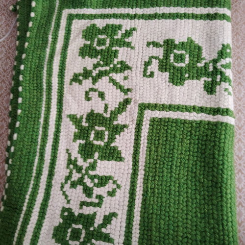 Wool knitted handmade blanket like new