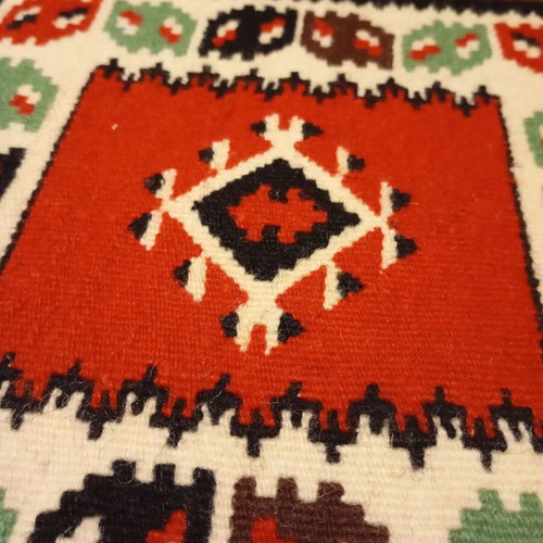 Vintage Kilim Table Linens Set of 3 in Like New Condition