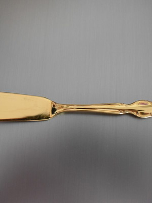 Διακοσμητικό μαχαίρι Art Deco μεταχειρισμένο της 1847 Rogers Bros. σε χρυσό χρώμα