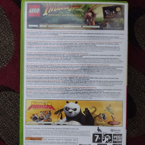 Indiana Jones The Original Adventures Xbox 360 used, only 1 of 2 CDs