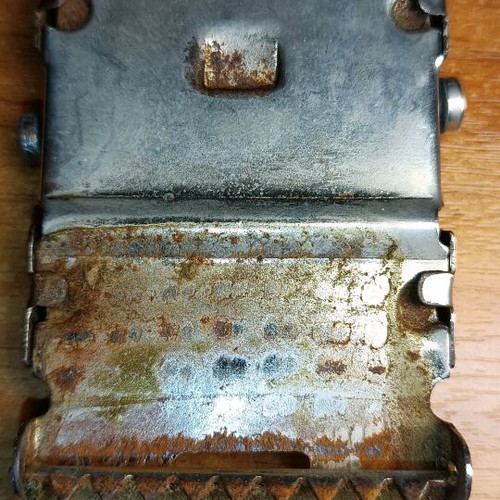 Military belt buckle old used
