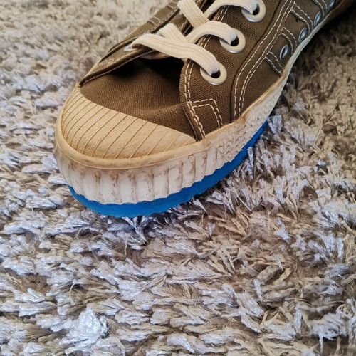 Diesel canvas shoes used, size 41, beige and green