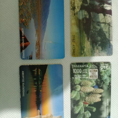 Phone cards used, pack of 16, old