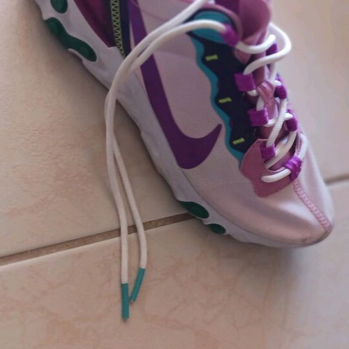 Nike React athletic shoes like new, size 38, blue and pink