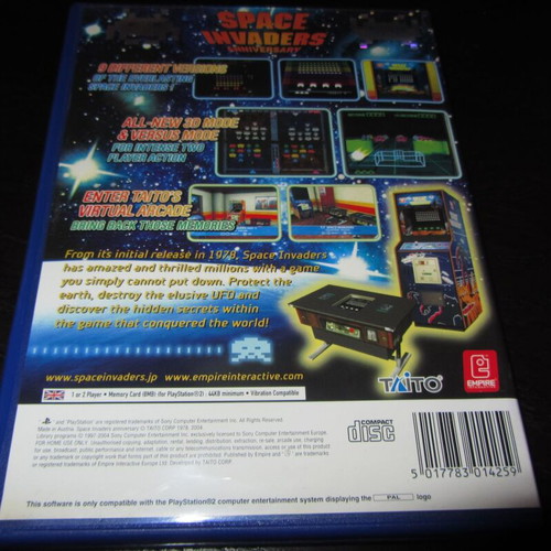 Space Invaders Anniversary Sony PS2 like new