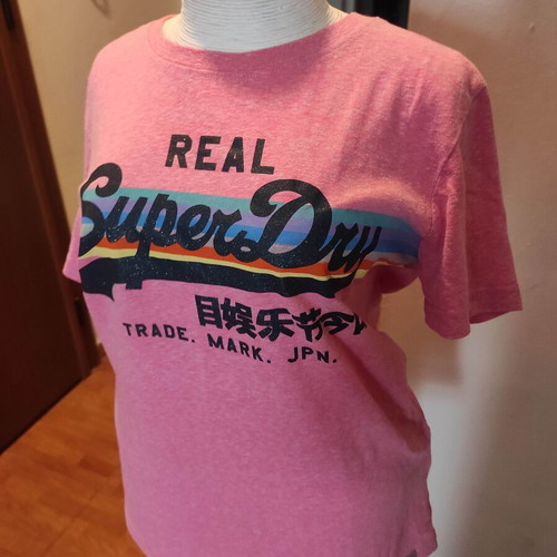 Superdry t-shirt used, pink, size M