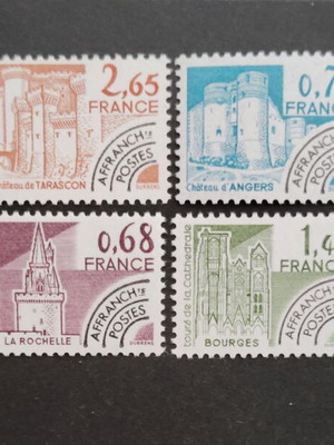 France two unsealed stamp series