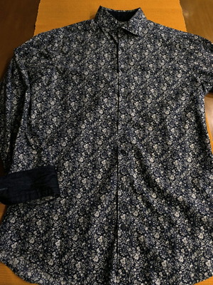 Manetti men's shirt No 40 slim line like new, multicolor