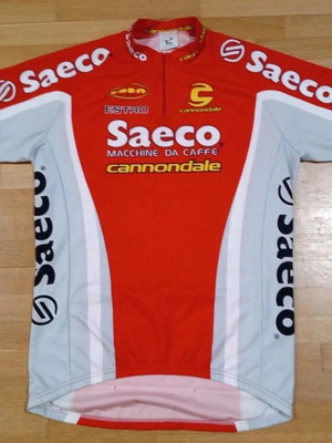 Saeco Cannondale Cycling Jersey Size 2XL Like New