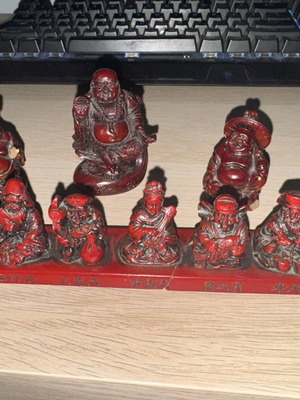 Red Feng Shui figurine collection used