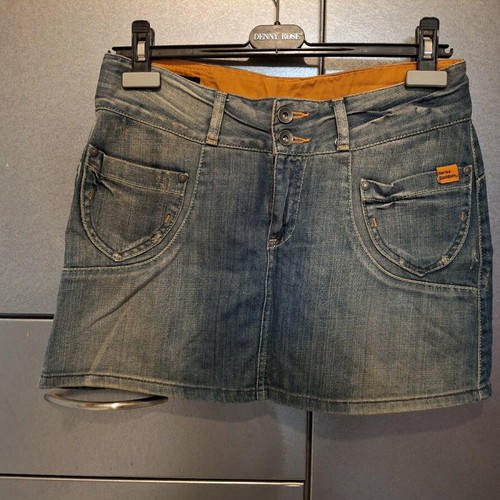 Harley Davidson denim skirt short like new, blue, size M