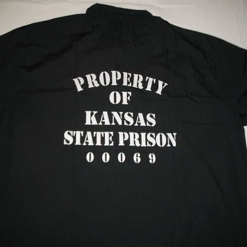 New inmate shirt from the Kansas state prison of the United States. 3XL