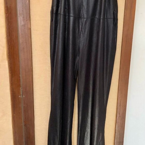 One-piece leather bell dress new, size M, black