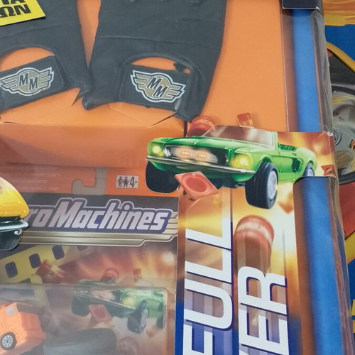 Micro Machines vintage Easter candle with racing gloves and Tornado Twist track new
