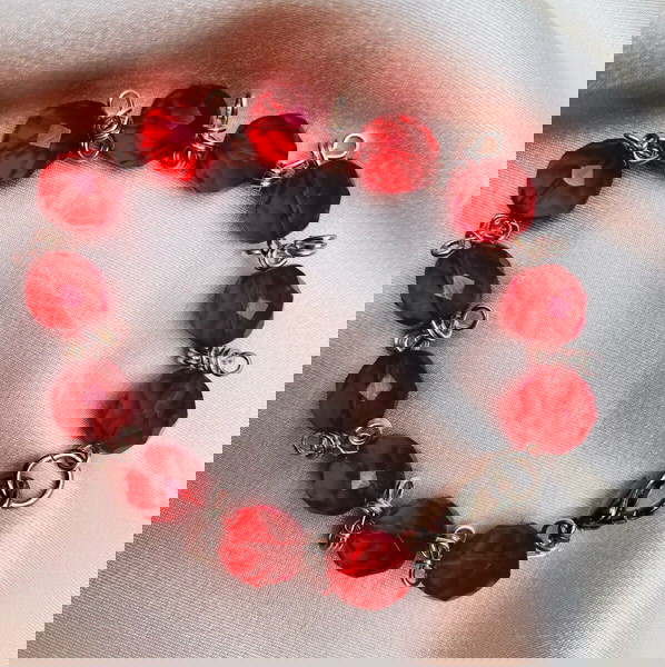 New Handmade red bracelet created by me