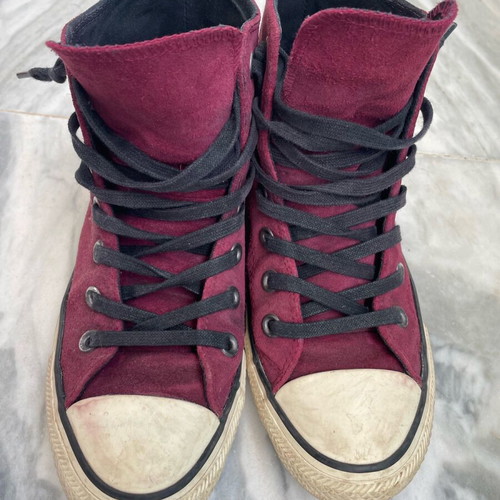 Converse Chuck Taylor All Star tri zip sneakers used, size 37.5, burgundy