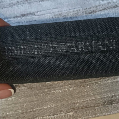 Emporio Armani sunglasses like new, blue acetate with rhinestones