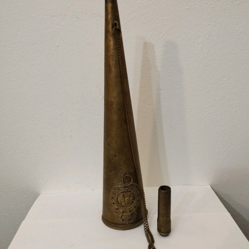 Antique Ontario Regiment horn used, brass from 1940s-1950s