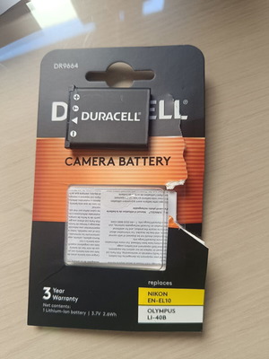 Duracell camera battery Li-ion 700mAh compatible with Fujifilm Nikon Olympus