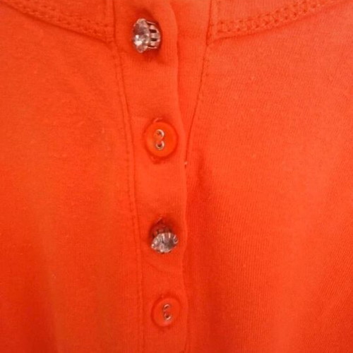 Orange summer cotton t-shirt like new, size L