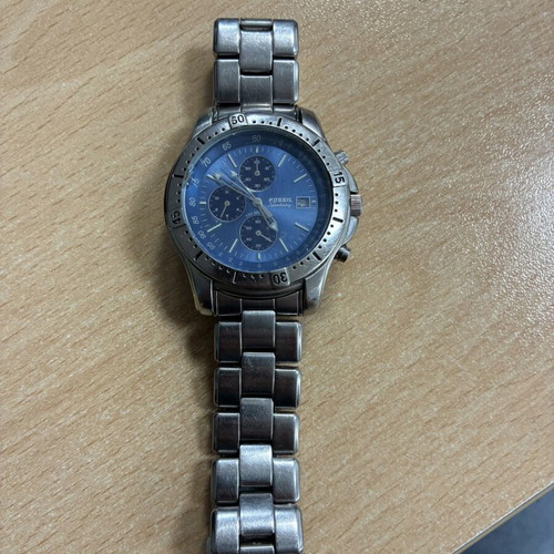 Fossil Speedway Blue Chronograph watch used, men's