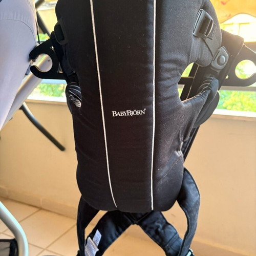 BabyBjörn Original baby carrier Black Pinstripe like new