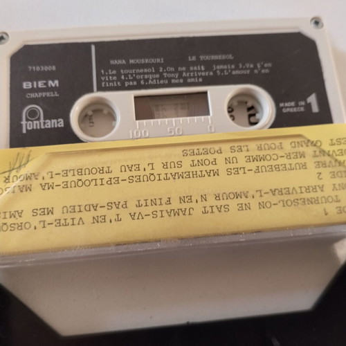 Nana Mouskouri Le Tournesol cassette used