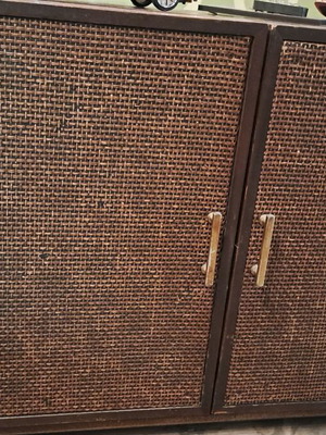 General Electric stereophonic turntable cabinet used, made in USA 1962