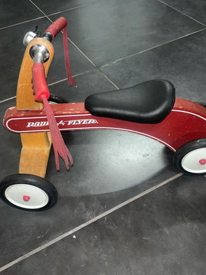 Vintage children's riding car used, collectible balance bike