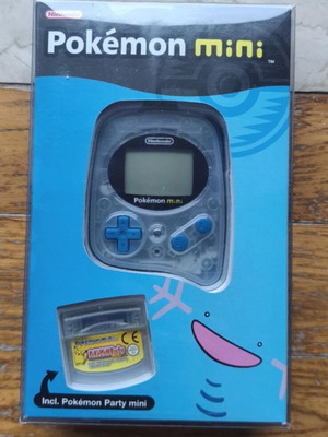 Pokemon Mini Blue sealed Nintendo console with Pokemon Party game new