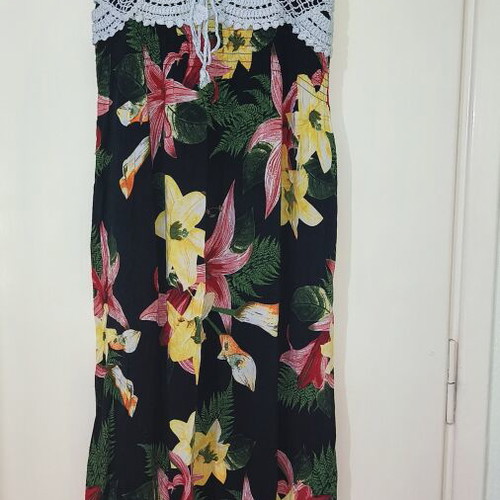 Long floral summer dress used, size small, M Made In Italy