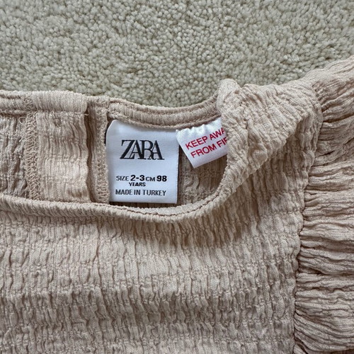 Zara children's dress like new, beige and pink, for ages 2-3