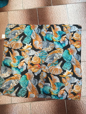 Silk Handkerchief Seashells Vintage like new