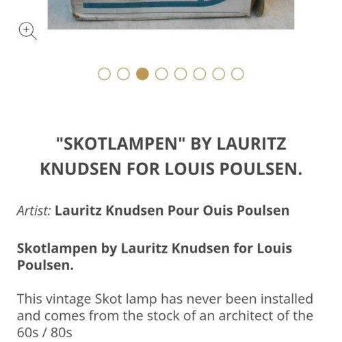 Skotlampen outdoor lamp by Lauritz Knudsen for Louis Poulsen new