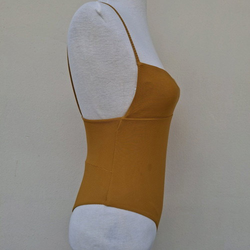 One-piece swimsuit, yellow, size S