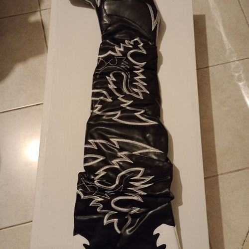 Todzi Over the Knee Cowboy Boots New, Black, Size 41