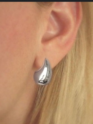Σκουλαρίκια σταγόνες από ανοξείδωτο ατσάλι καινούργια