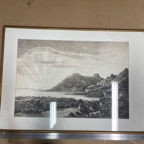 Thermopylae engraving like new with frame
