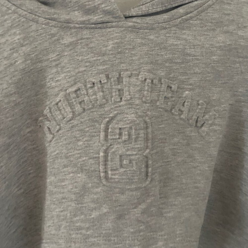 Zara crop top sweatshirt like new, gray, for girl 13-14 years