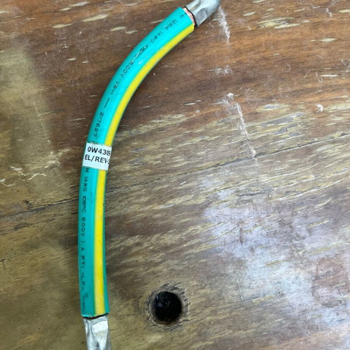 Ground fire cables used, set of 4 pieces, green/yellow