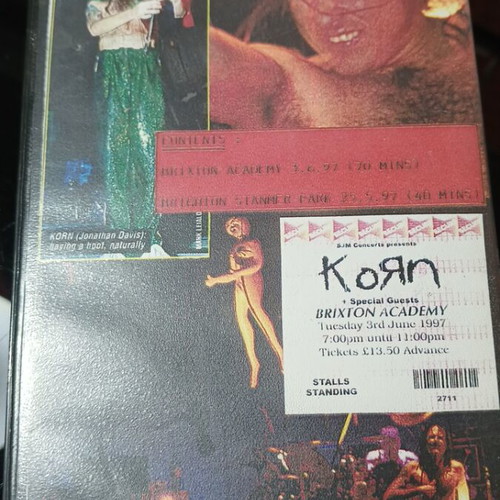 VHS tape Korn used, Essential Music Festival 97