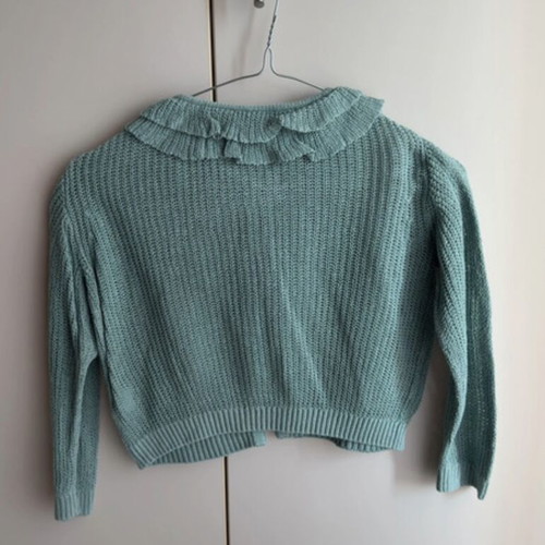 Zara knitted turquoise cardigan 110 cm