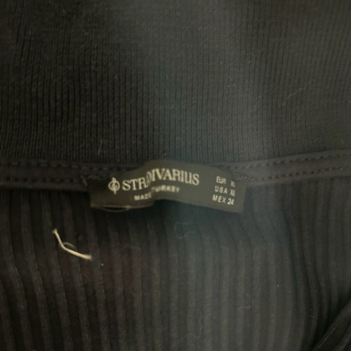 Stradivarius short-sleeve shirt like new, dark blue, XS