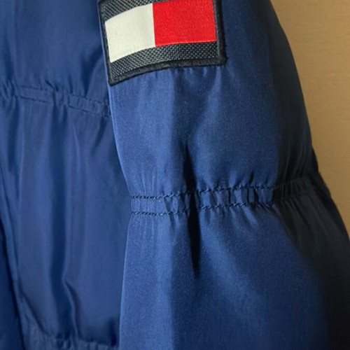 Tommy Hilfiger down jacket like new, blue and red, XXL