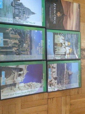 Travel DVDs and VCDs used, pack of 6 DVDs and 5 VCDs