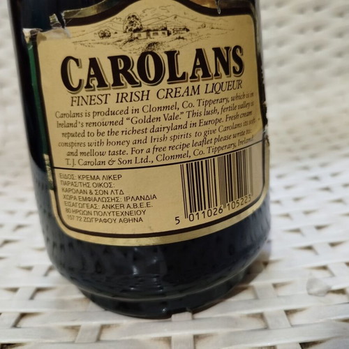 Carolans Finest Irish Cream Liqueur 700ml sealed 17% alc